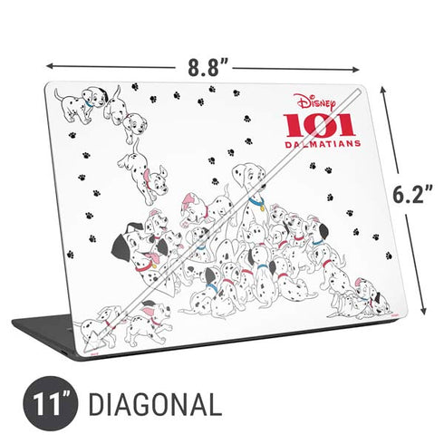 Disney 101 Dalmatians Family Universal Laptop 11in (8.8 x 6.2in) Skin
